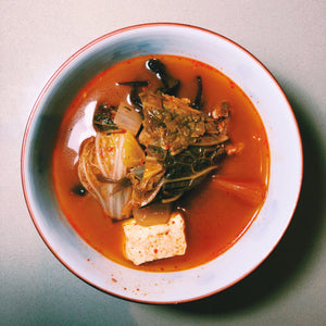 scallion kimchi chigae stew recipe