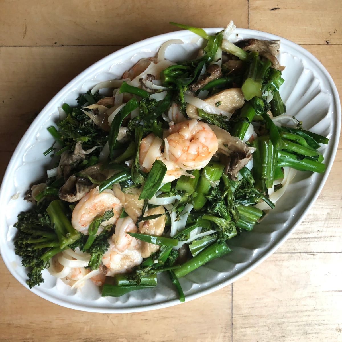Shrimp and Veggie Rice Noodles - Home Cooking Asian Food – Gotham Grove