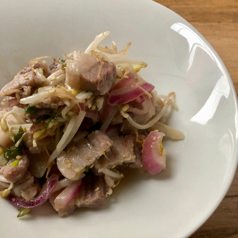 Bean Sprouts (Mung Bean) and Pork Stirfry