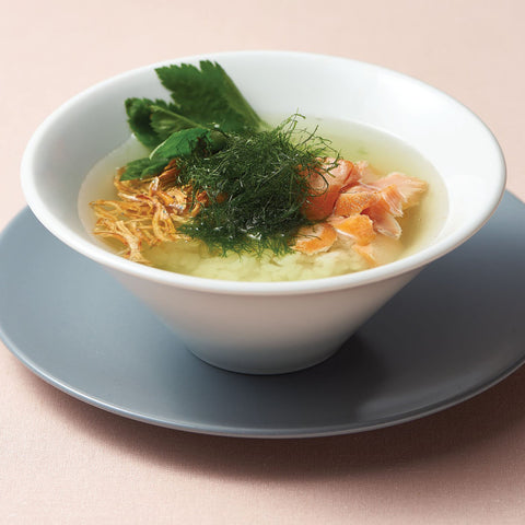 Roasted Salmon Gamtae Seaweed Ochazuke Soup
