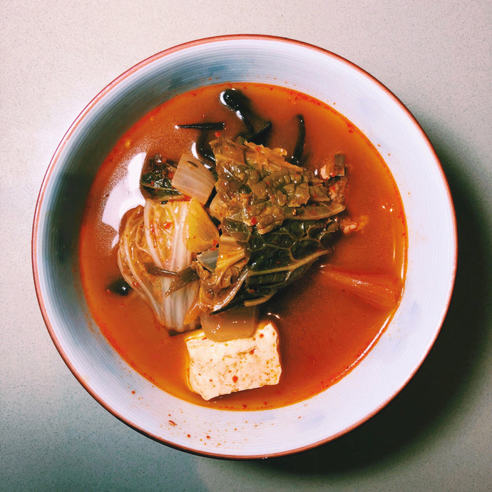 Scallion Kimchi Jjigae (Stew)