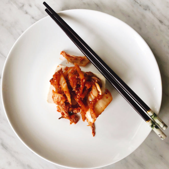 Using Up Old Kimchi - Sweet & Sour Kimchi Topping