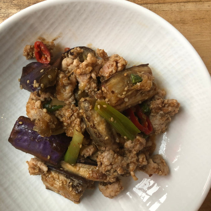 Ssamjang Eggplant & Chicken 'Bokkeum' Stir Fry