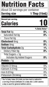 Hanega Ginkgo Vinegar (Aged 7 Years) Nutrition Facts - Gotham Grove